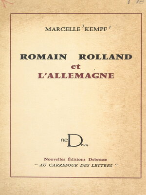 cover image of Romain Rolland et l'Allemagne